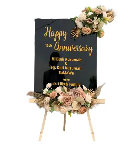 Papan Bunga Akrilik Venue Wedding Jakarta Utara